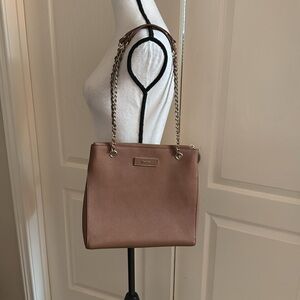 DKNY - Slim Genuine Leather Shoulder Bag